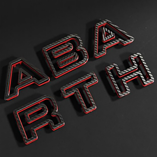 Abarth Front Bumper Lettering Logo (test)