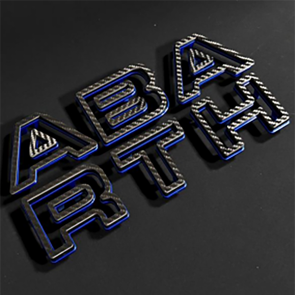 Abarth Front Bumper Lettering Logo (test)