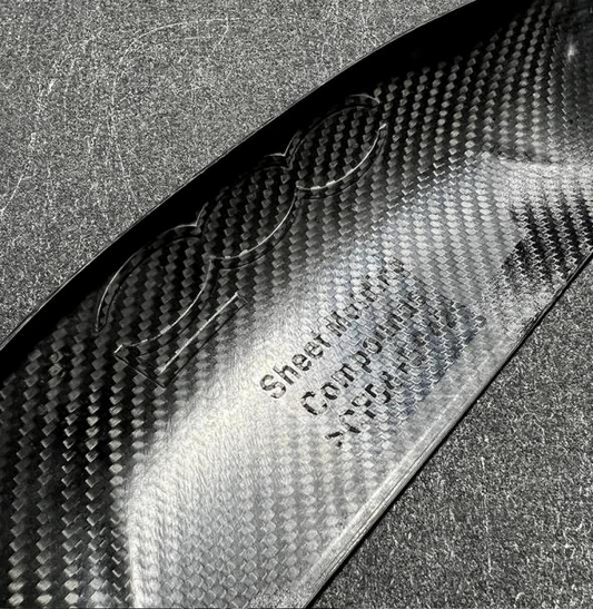 Fiat 500\Abart h Dry Carbon Fiber Boot Handle Cover