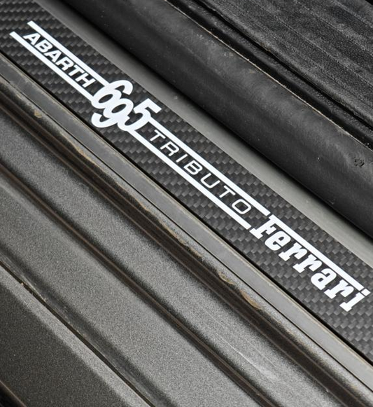 Abarth Carbon Fiber Door SilL Plate