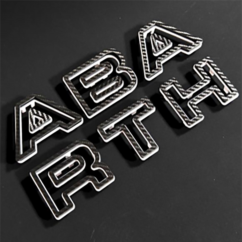 Abarth Front Bumper Lettering Logo (test）