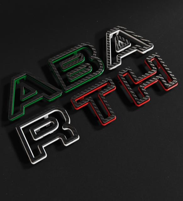 Abarth Front Bumper Lettering Logo
