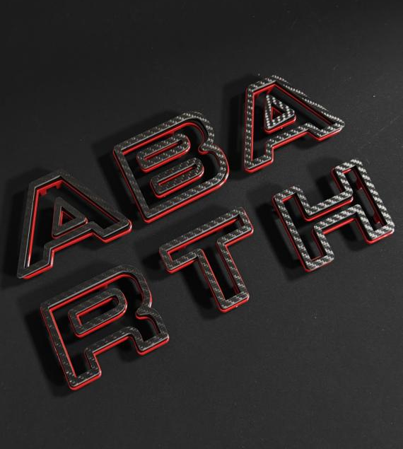Abarth Front Bumper Lettering Logo