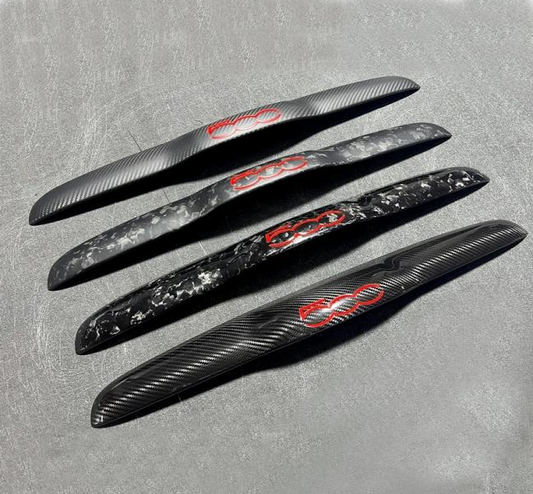 Fiat 500\Abart h Dry Carbon Fiber Boot Handle Cover