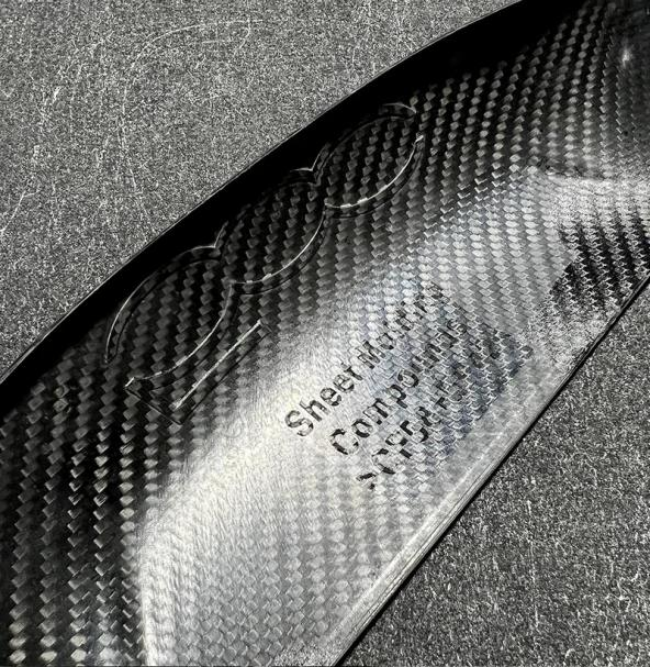 Fiat 500\Abart h Dry Carbon Fiber Boot Handle Cover
