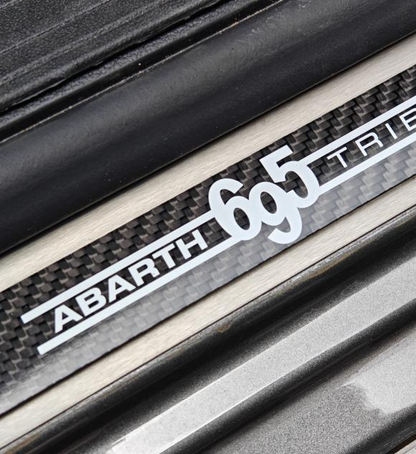 Abarth Carbon Fiber Door SilL Plate