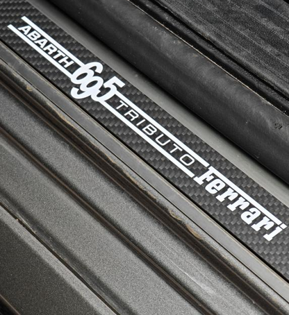 Abarth Carbon Fiber Door SilL Plate